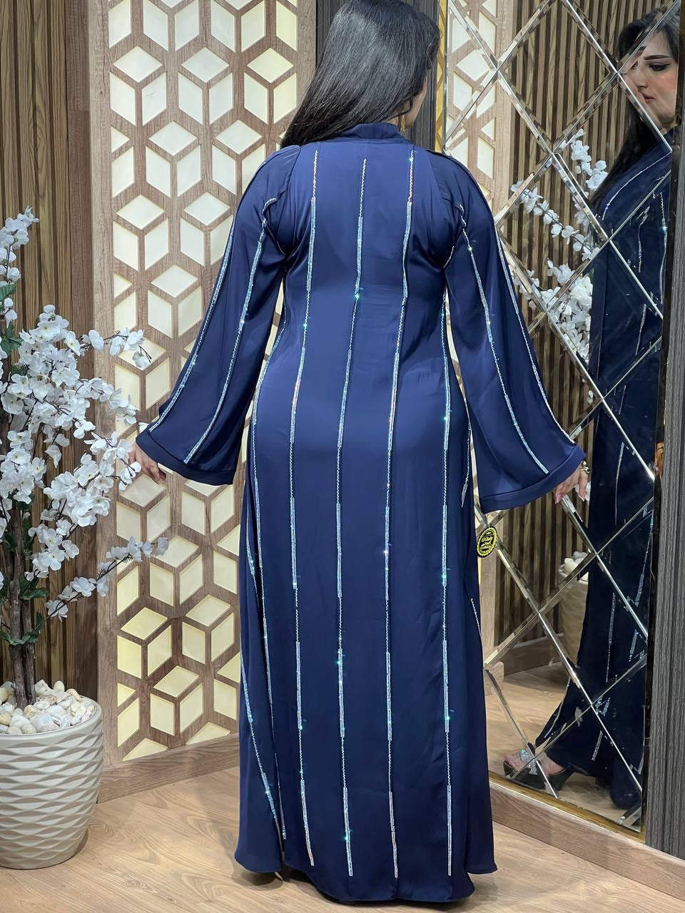 Navy blue Abaya 1080