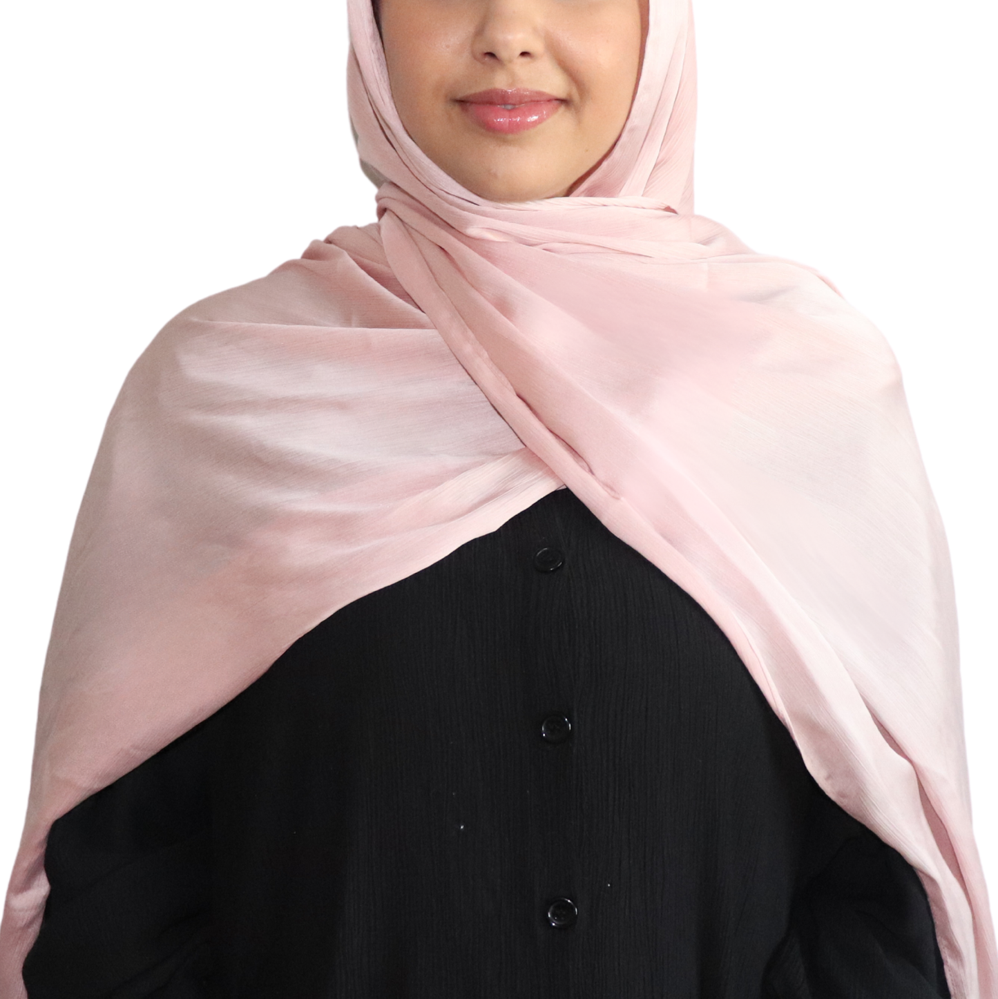 Crinkle Chiffon Hijab - Blush