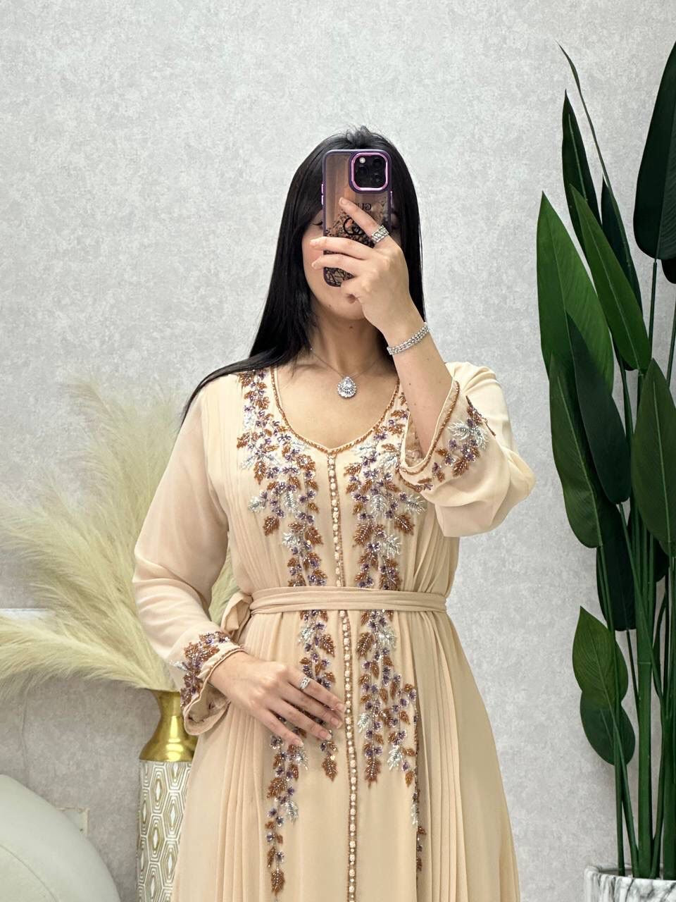 Kaftan Beige Dress (Pre-Order)