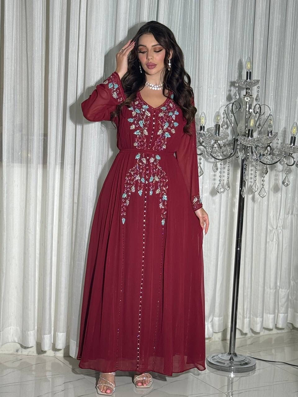 Kaftan Red Dress (Pre-Order)