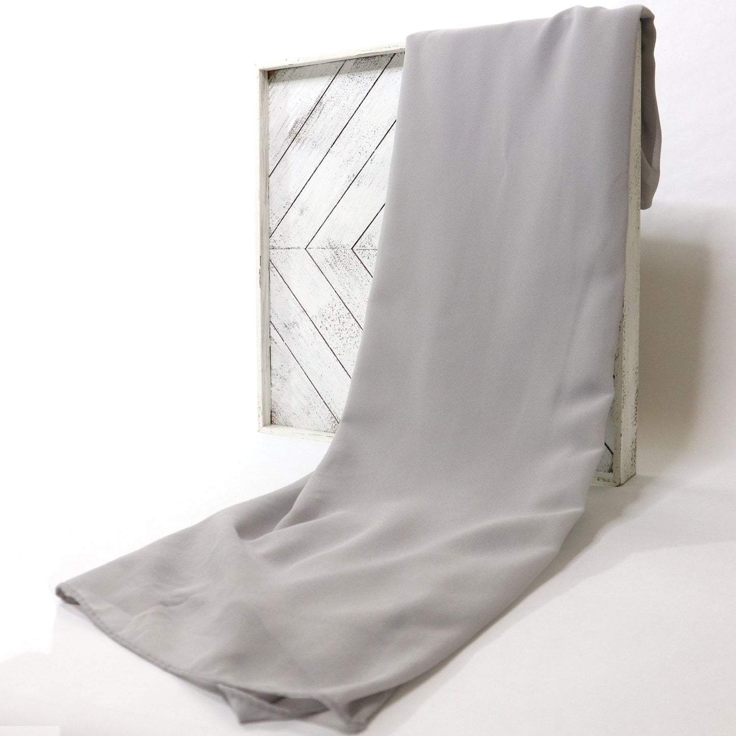 Premium Chiffon Hijab - Light Grey