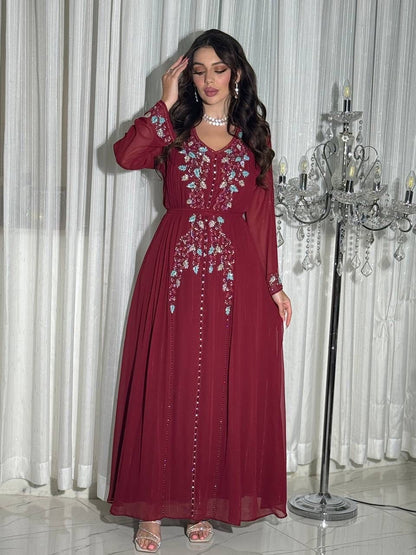 Kaftan Red Dress (Pre-Order)