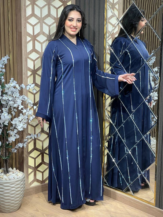 Navy blue Abaya 1080