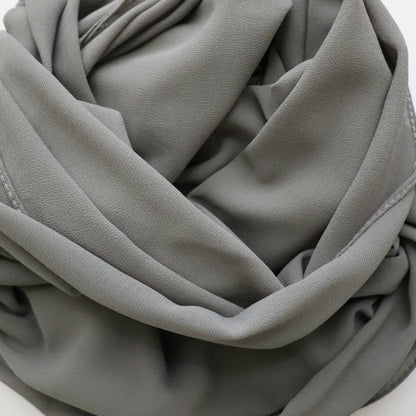 Premium Chiffon Hijab - Concrete