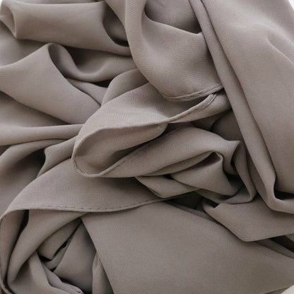 Premium Chiffon Hijab - Taupe